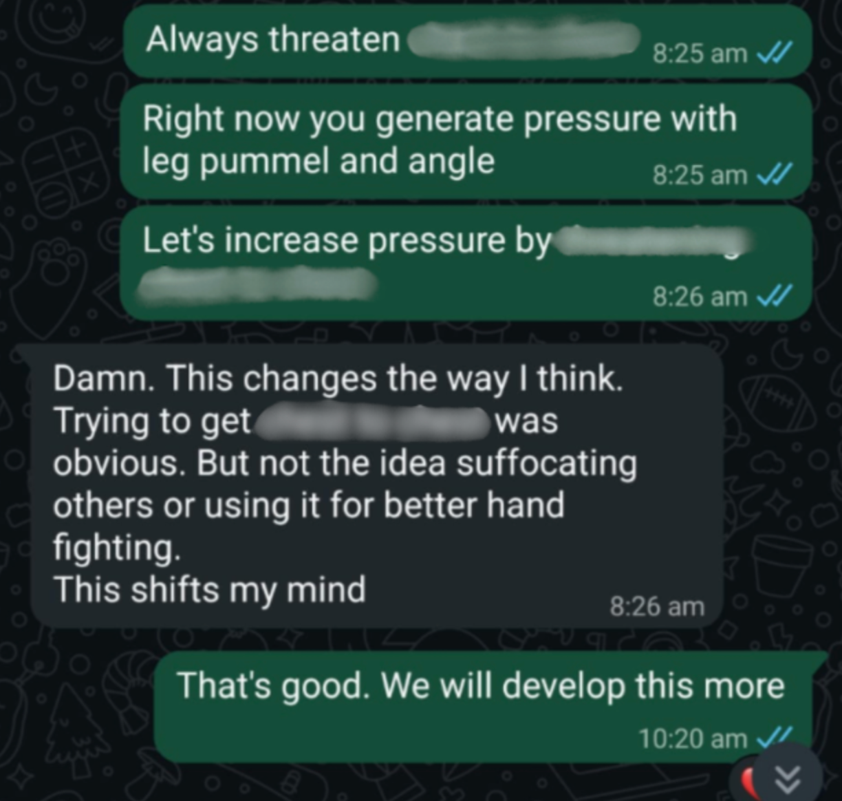 Nikolas explaining how one pressure adjustment changed the way he thinks